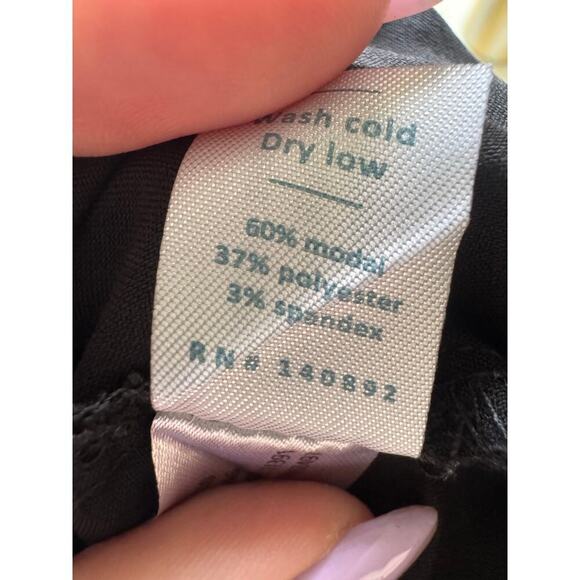 Marine Layer Allison Pant Straight Leg Elastic Waist Ankle Black Size Small - Picture 10 of 12